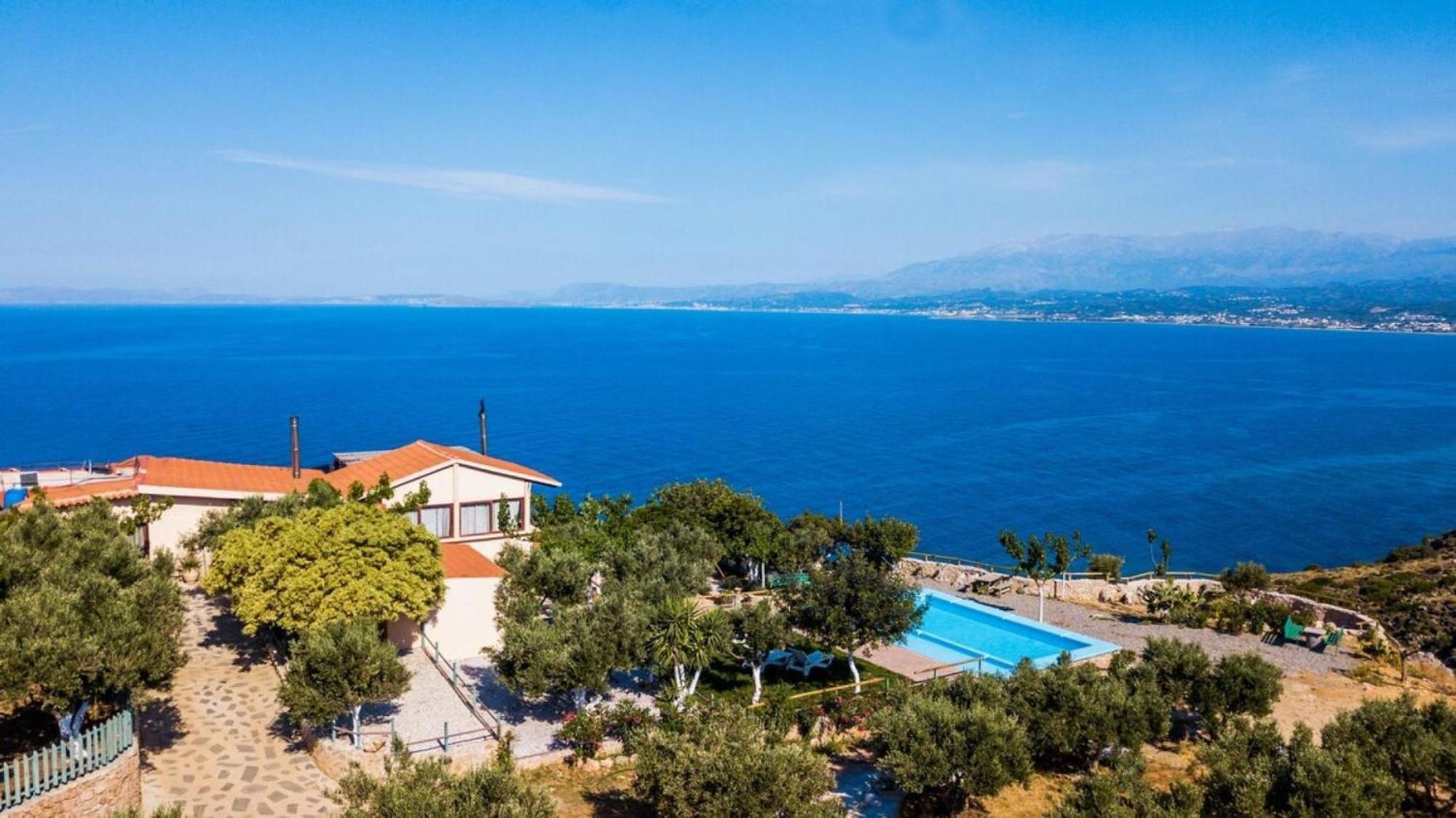 Villa Akrolithos With Private Pool خانيا المظهر الخارجي الصورة